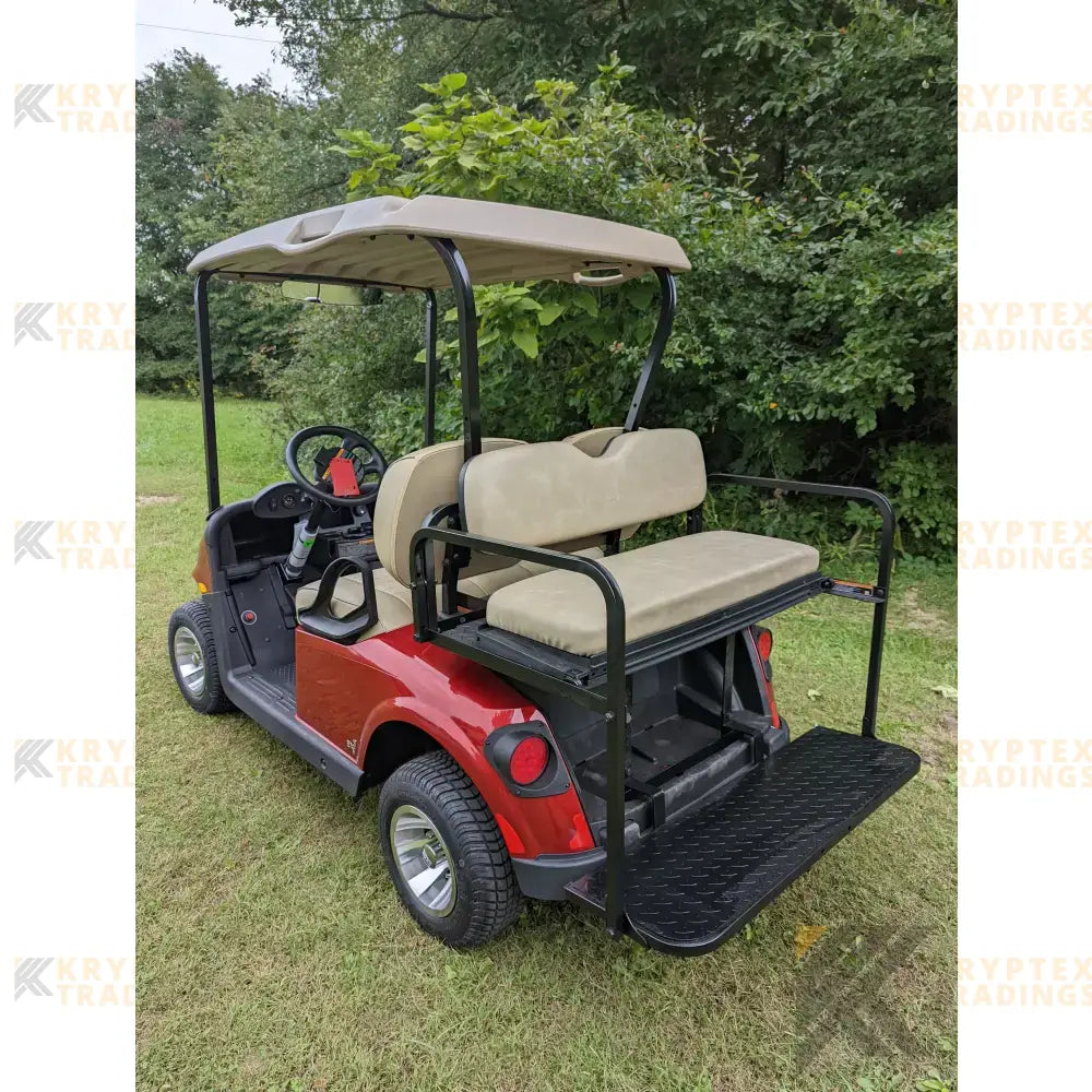 EZGO RXV Red golf cart Kryptex Golf Carts