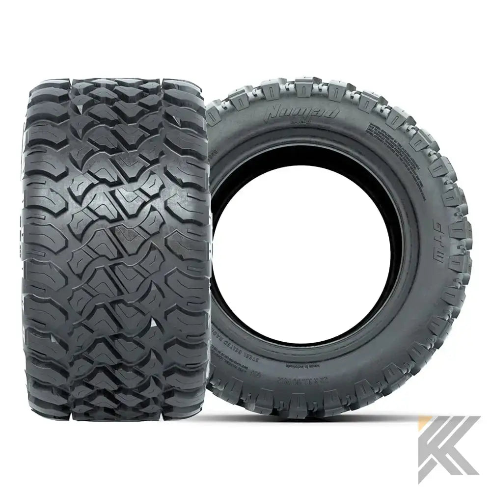 12" GTW® Stellar Wheels with Nomad 22x11R12 Off Road Tires - Set of 4 - Select Your Finish Kryptex Golf Carts