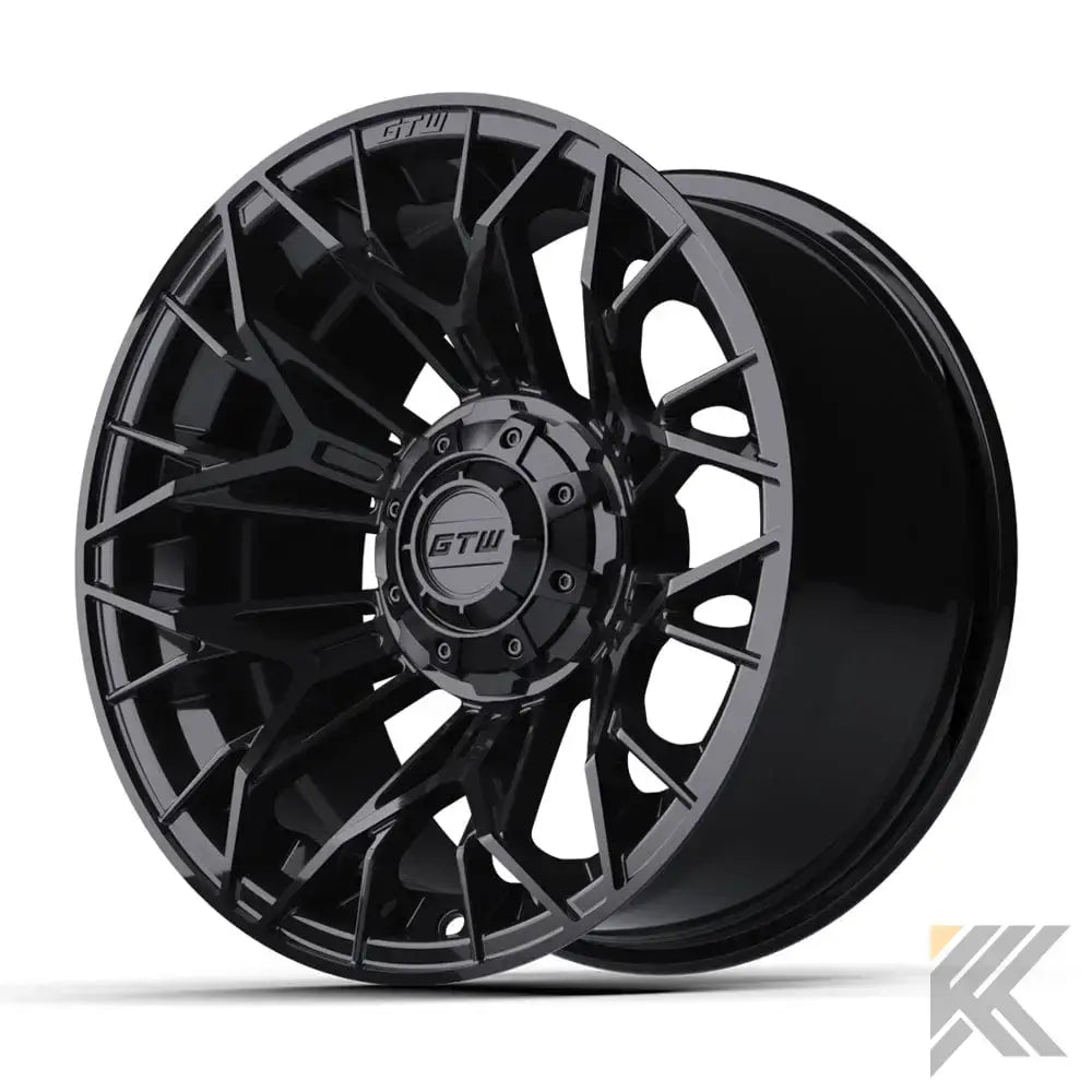 12" GTW® Stellar Wheels with Nomad 22x11R12 Off Road Tires - Set of 4 - Select Your Finish Kryptex Golf Carts