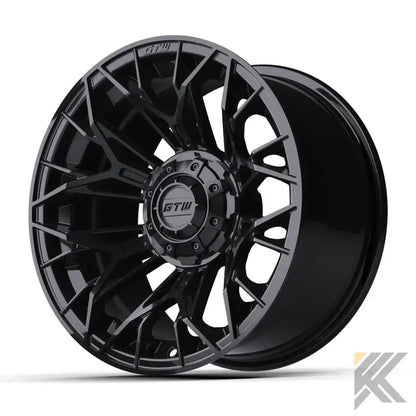 12" GTW® Stellar Wheels with Nomad 22x11R12 Off Road Tires - Set of 4 - Select Your Finish Kryptex Golf Carts