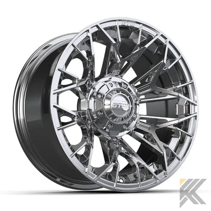 14" GTW® Stellar Wheels with Fusion GTR 205/40R14 DOT Tires - Set of 4 - Select Your Finish Kryptex Golf Carts