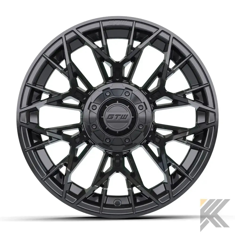 14" GTW® Stellar Wheels with Fusion GTR 205/40R14 DOT Tires - Set of 4 - Select Your Finish Kryptex Golf Carts