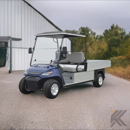 2 Passenger Electric Golf Cart with Utility Box Kryptex Golf Carts