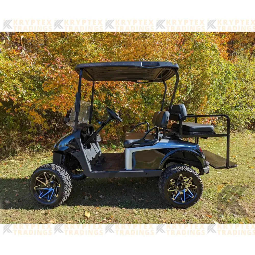 2018 E-Z-GO RXV ELITE - Black Silver Kryptex Golf Carts