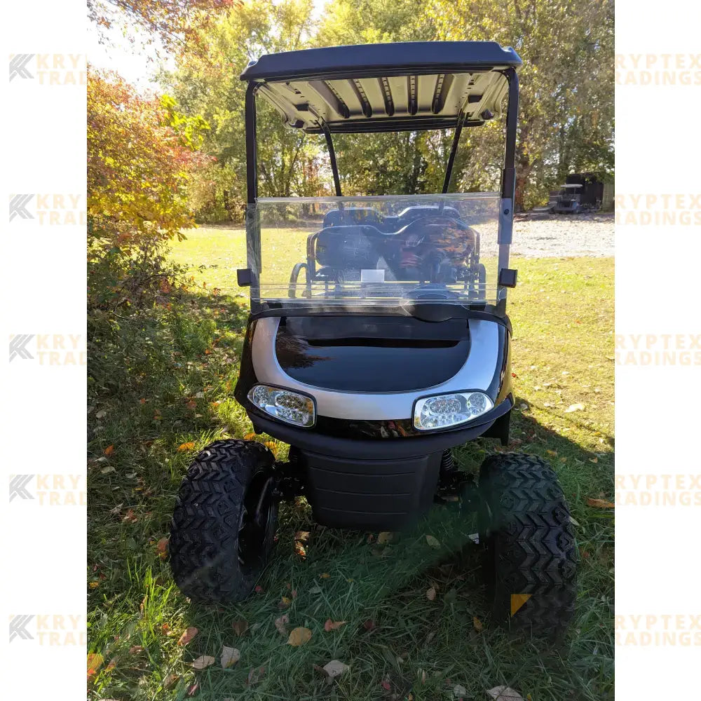 2018 E-Z-GO RXV ELITE - Black Silver Kryptex Golf Carts