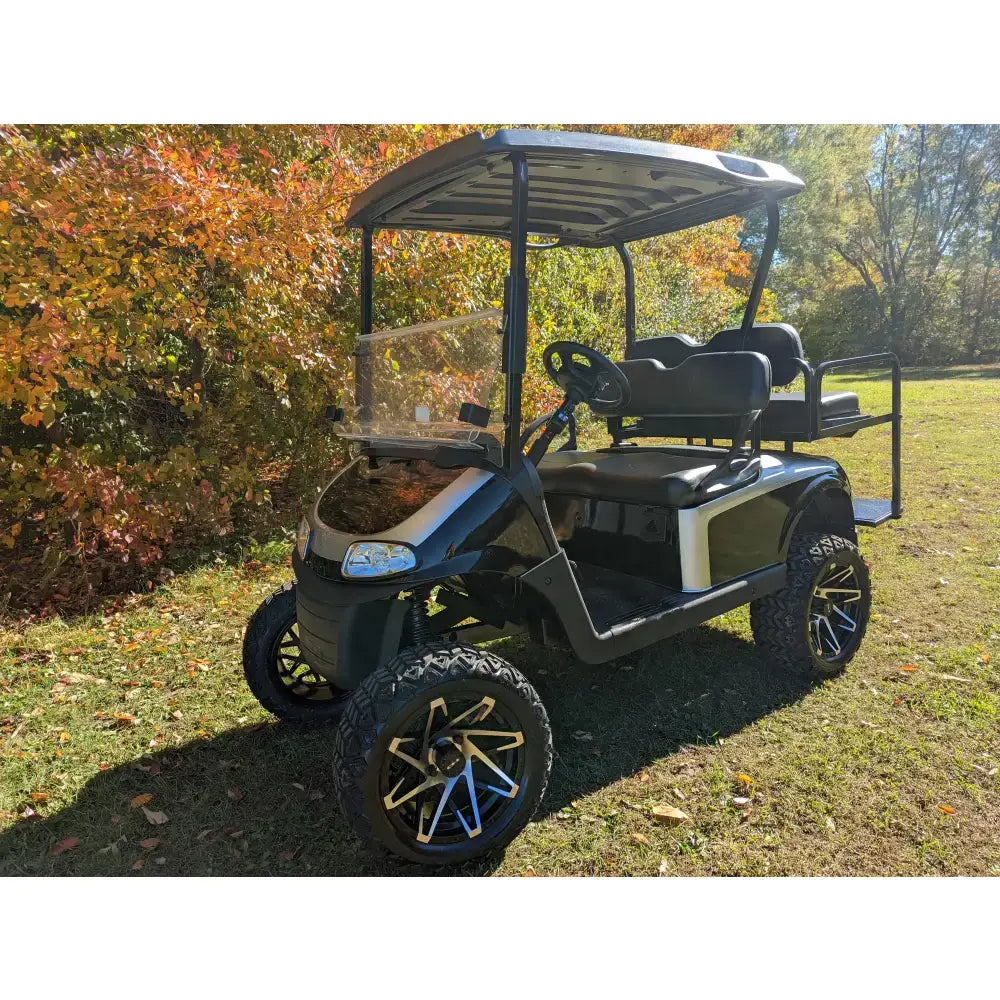 2018 E-Z-GO RXV ELITE - Black Silver Kryptex Golf Carts