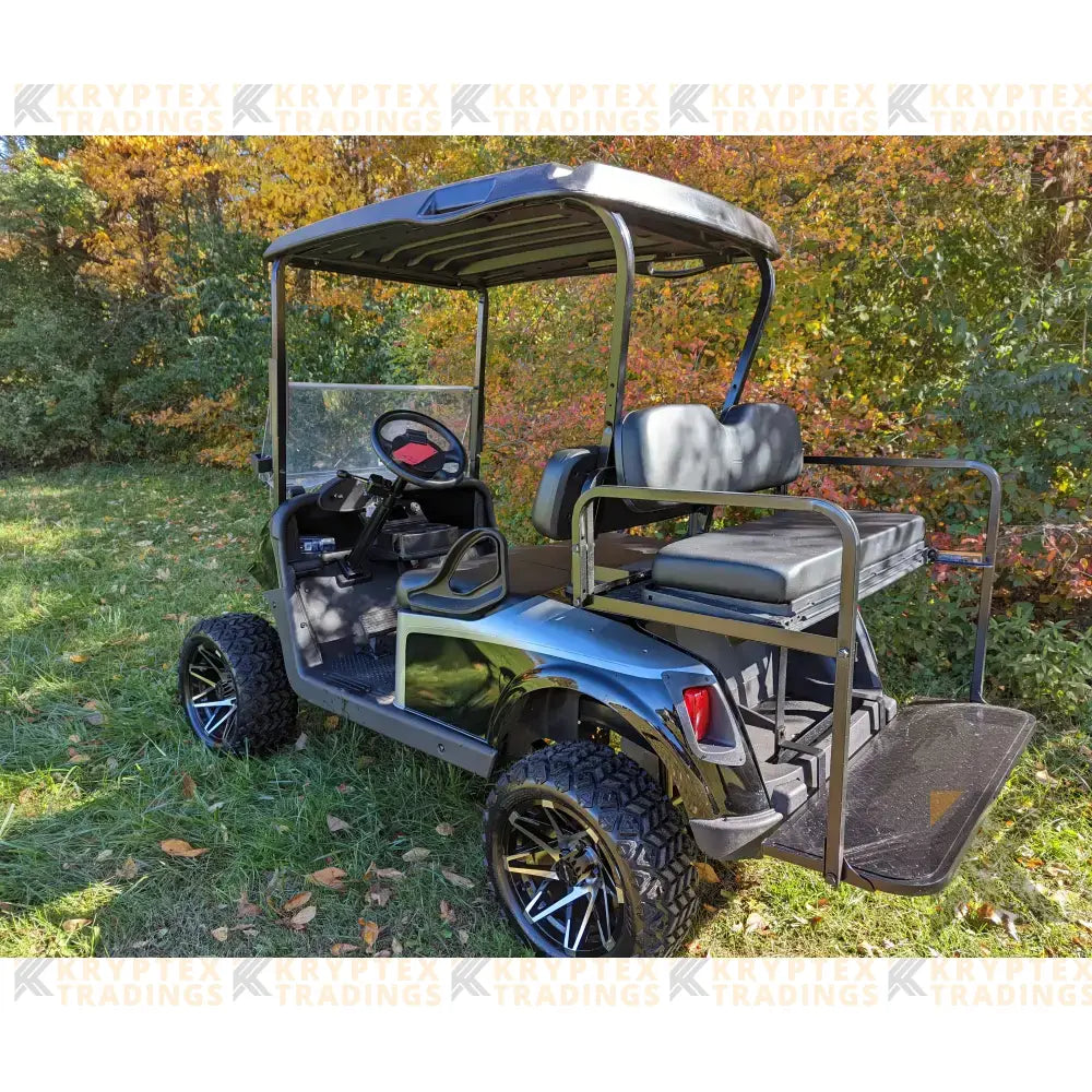 2018 E-Z-GO RXV ELITE - Black Silver Kryptex Golf Carts