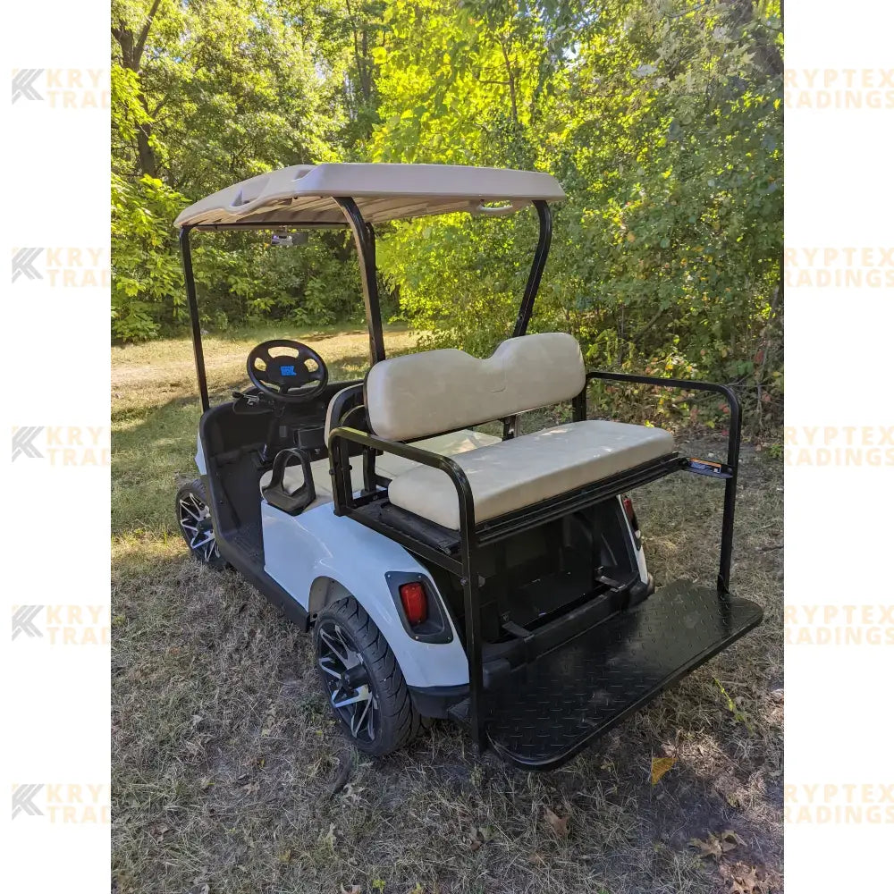 2018 E-ZS-GO RXV ELITE - Bright White Kryptex Golf Carts