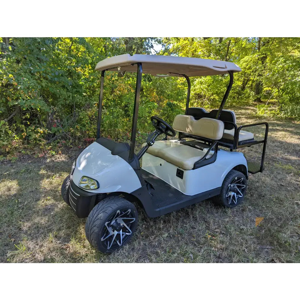 2018 E-ZS-GO RXV ELITE - Bright White Kryptex Golf Carts