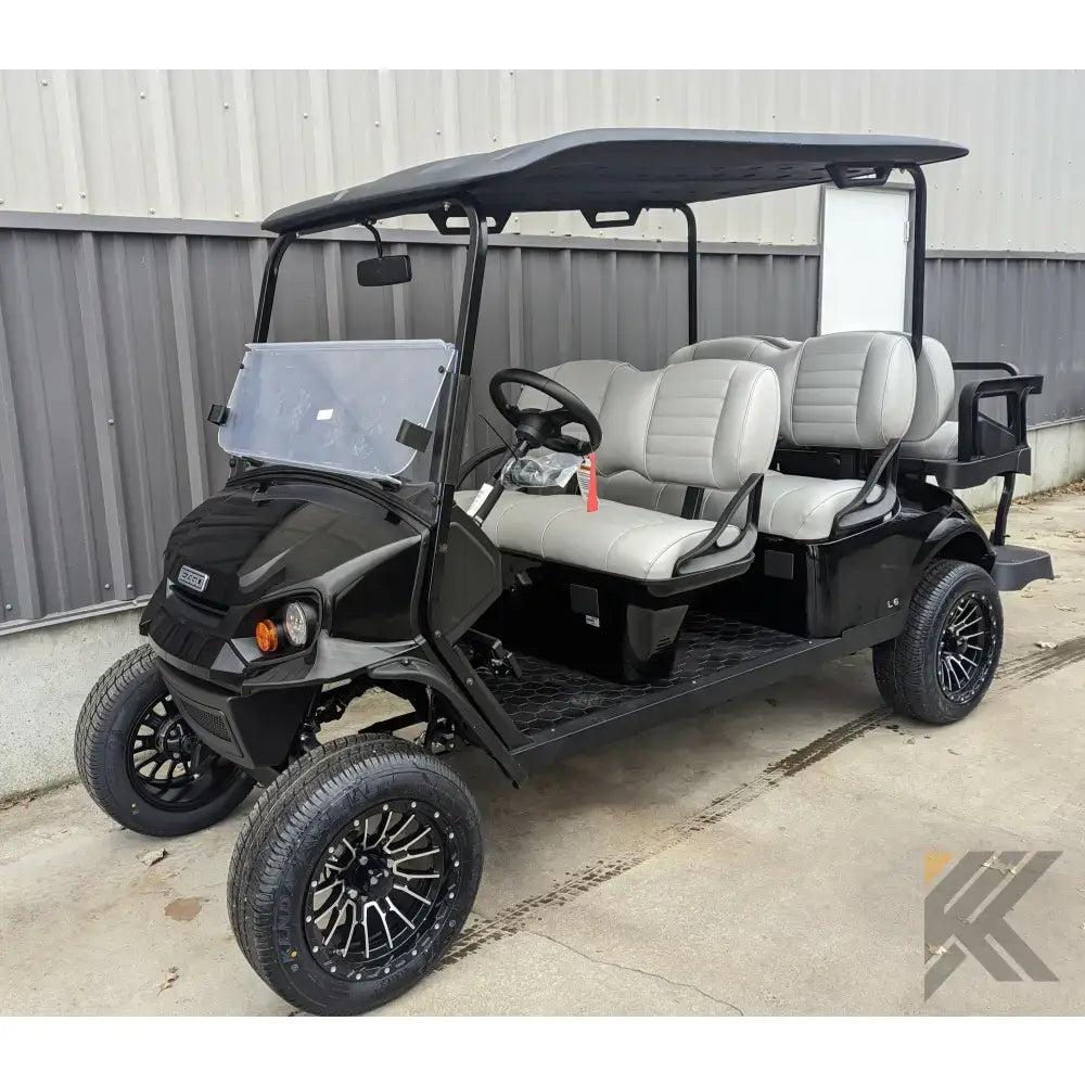 2023 EZGO L6 - Black Kryptex Golf Carts