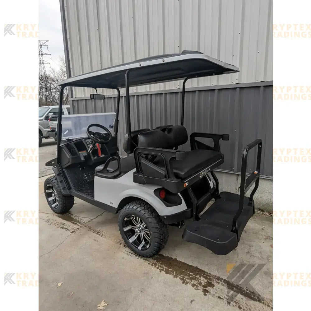 2023 E-Z GO S4 - Bright White Kryptex Golf Carts