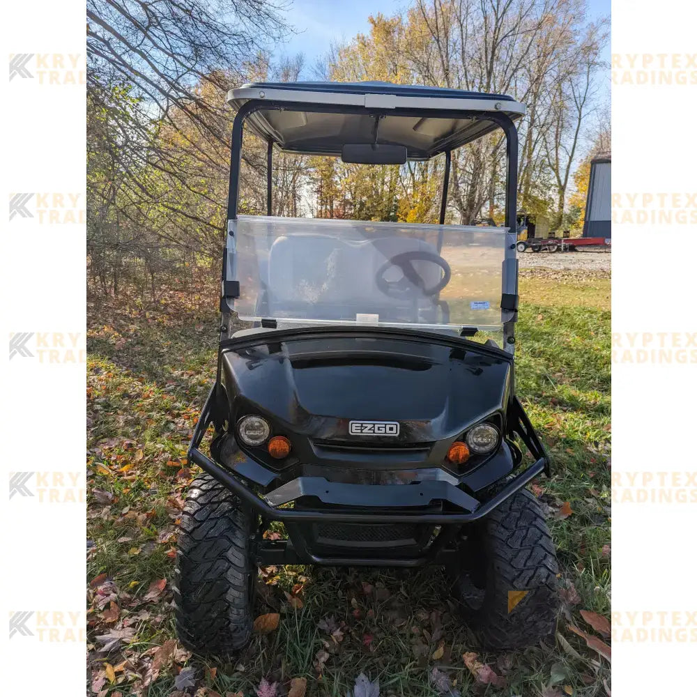 2023 EZGO S4 - Black Kryptex Golf Carts
