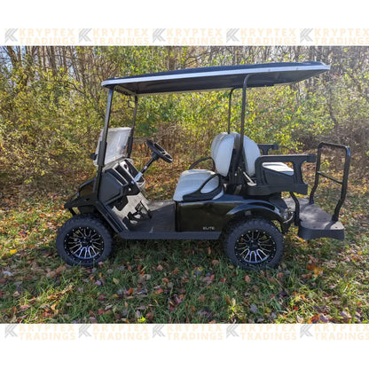 2023 EZGO S4 - Black Kryptex Golf Carts