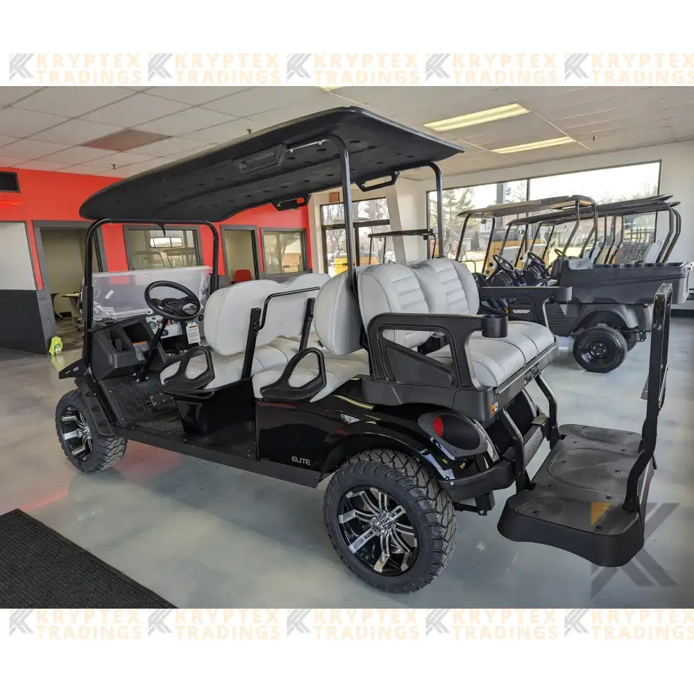 2023 EZ-GO L6 ELITE - Black Kryptex Golf Carts
