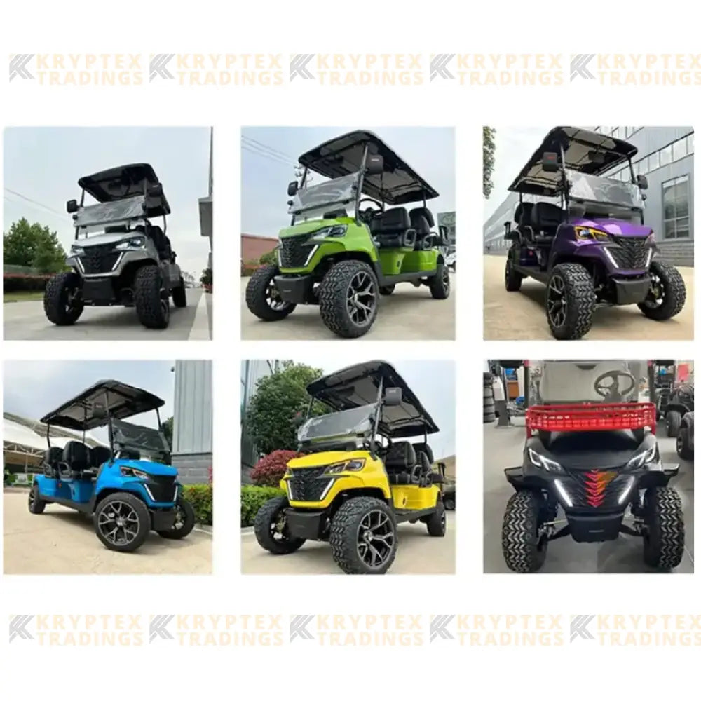 2024 Electric Golf Cart with Lithium Battery Kryptex Golf Carts