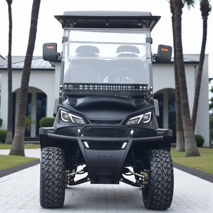 4 Forward Facing Golf Cart Street Legal Extended Range 206ah 48v Lithium Electric LSV with LED Lights