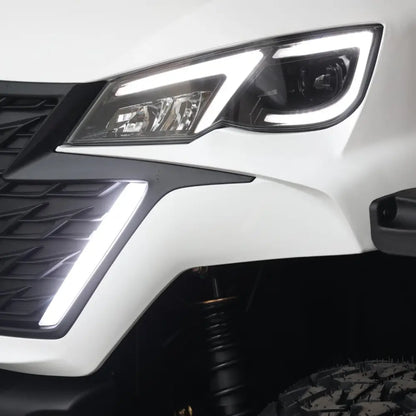 4 Forward Facing Golf Cart Street Legal Extended Range 206ah 48v Lithium Electric LSV with LED Lights