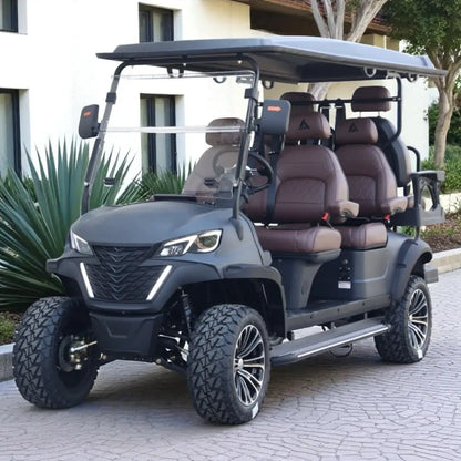 6 Seater Golf Cart Street Legal 48v Lithium Electric LSV with LED Lights