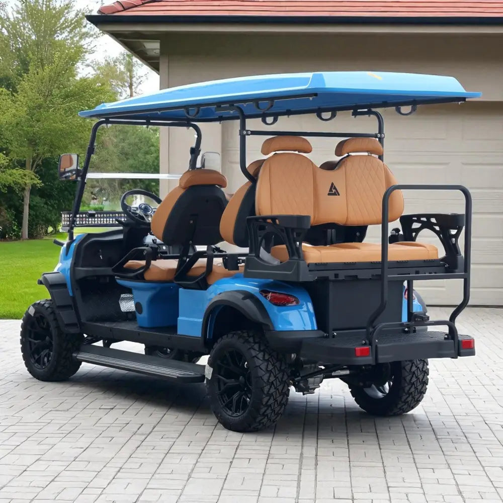 6 Seater Golf Cart Street Legal 48v Lithium Electric LSV with LED Lights