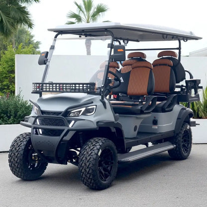 6 Seater Golf Cart Street Legal 48v Lithium Electric LSV with LED Lights