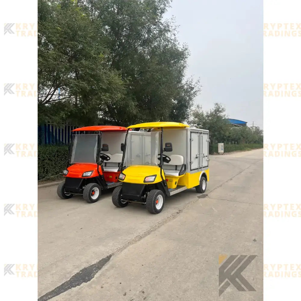 2024 Electric Utility Golf Cart with Lithium Battery Kryptex Golf Carts