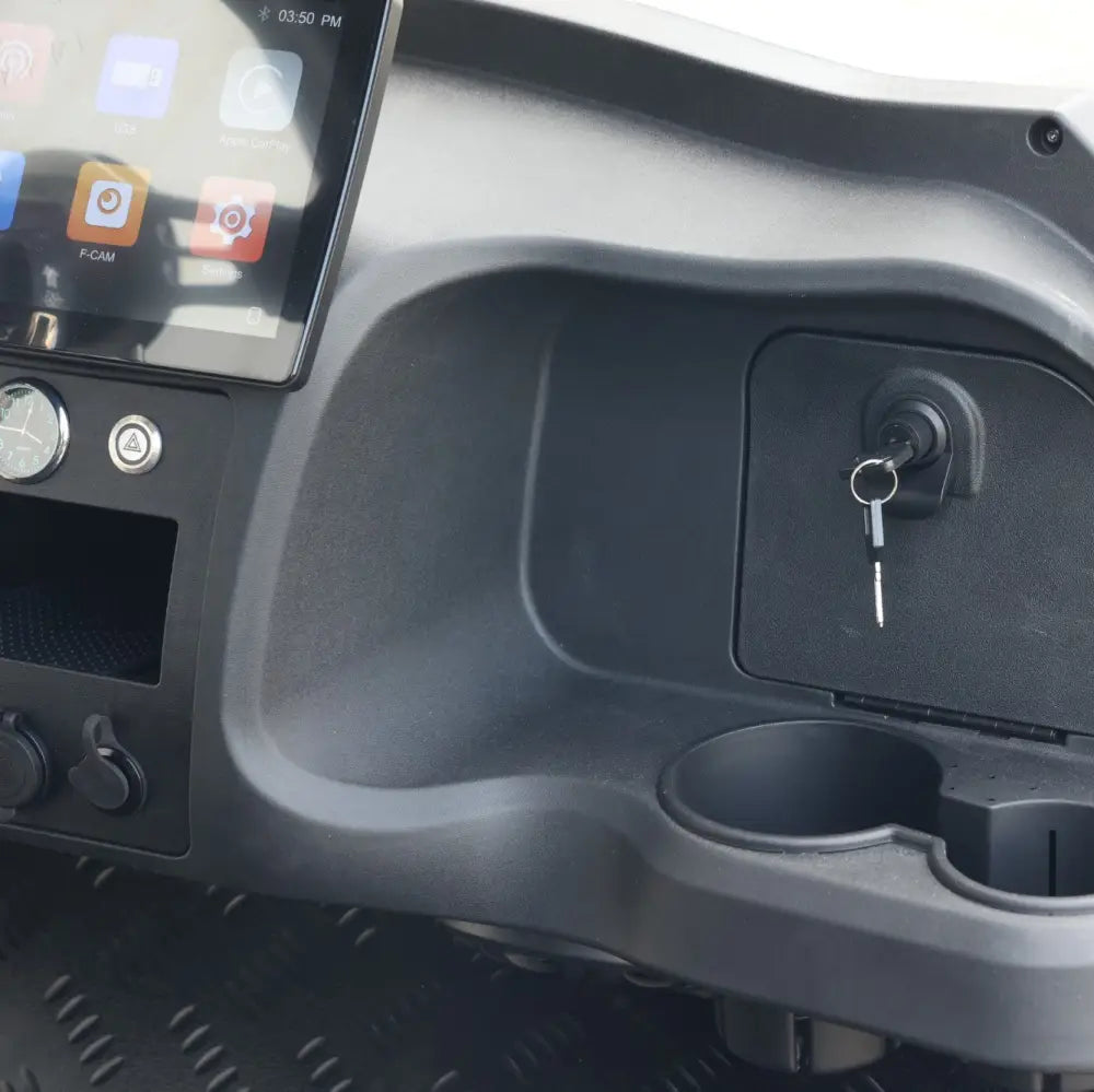 8 Seater Golf Cart in Razors Edge - Extended Range 206AH Lithium Ion Electric LSV with LED Lights
