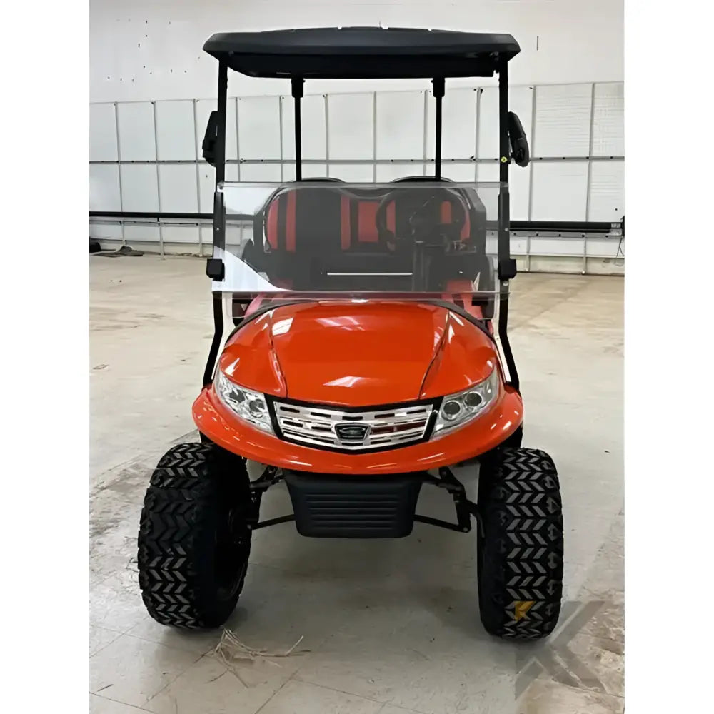Club Car Precedent I2 Electric Orange Golf Cart 2017