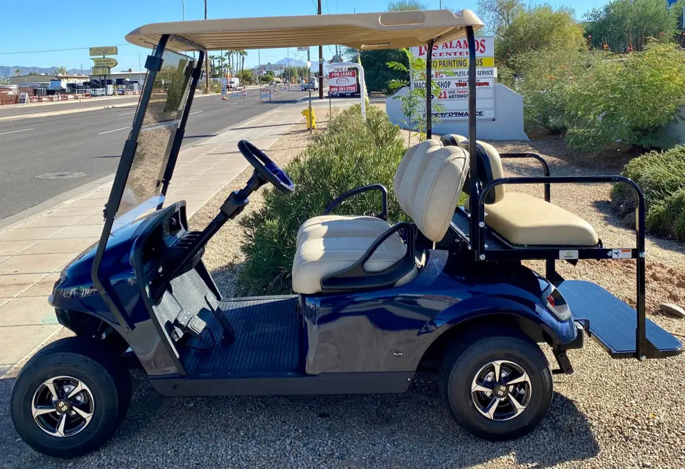 2018 EZGO TXT 4PR Golf Cart in Dark Blue w/ Factory Lithium Battery
