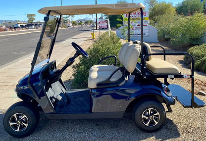 2018 EZGO TXT 4PR Golf Cart in Dark Blue w/ Factory Lithium Battery