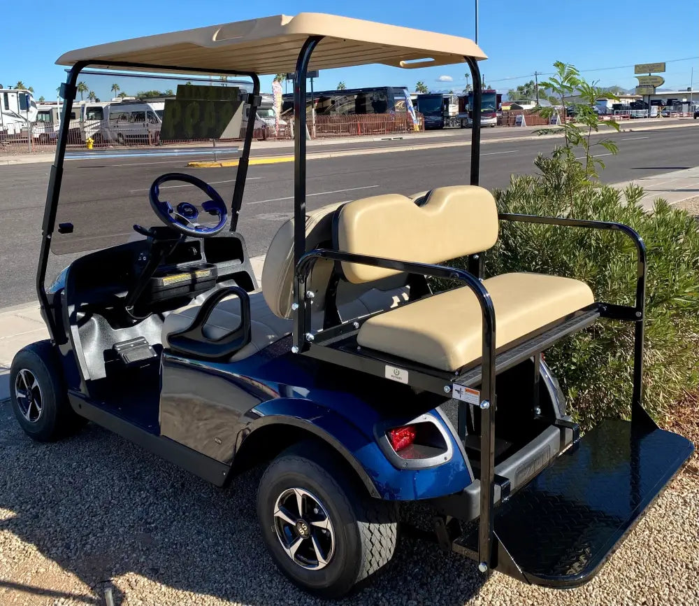 2018 EZGO TXT 4PR Golf Cart in Dark Blue w/ Factory Lithium Battery