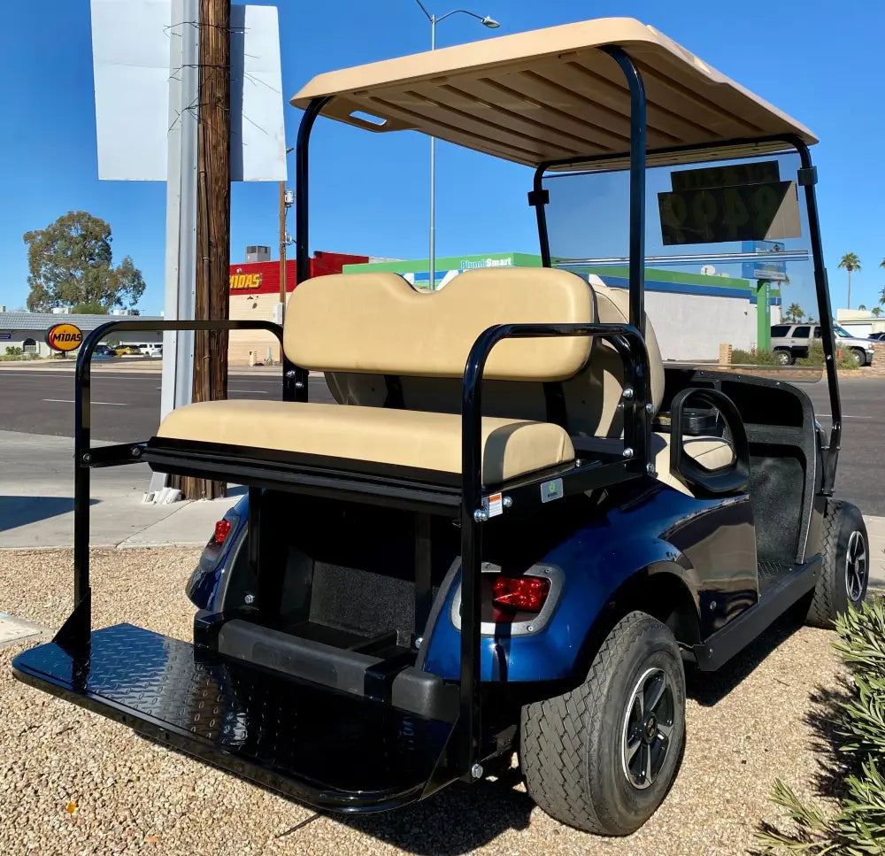 2018 EZGO TXT 4PR Golf Cart in Dark Blue w/ Factory Lithium Battery