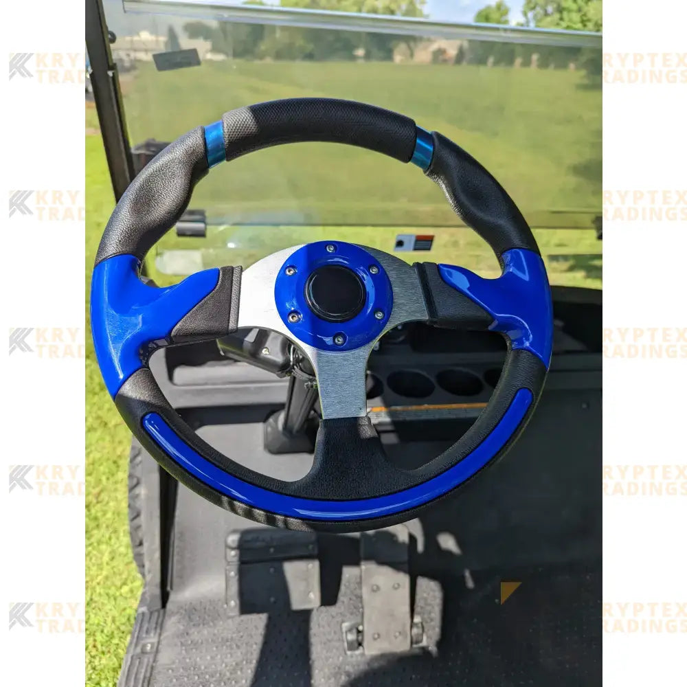 E-Z-GO TXT Elite - Blue Kryptex Golf Carts