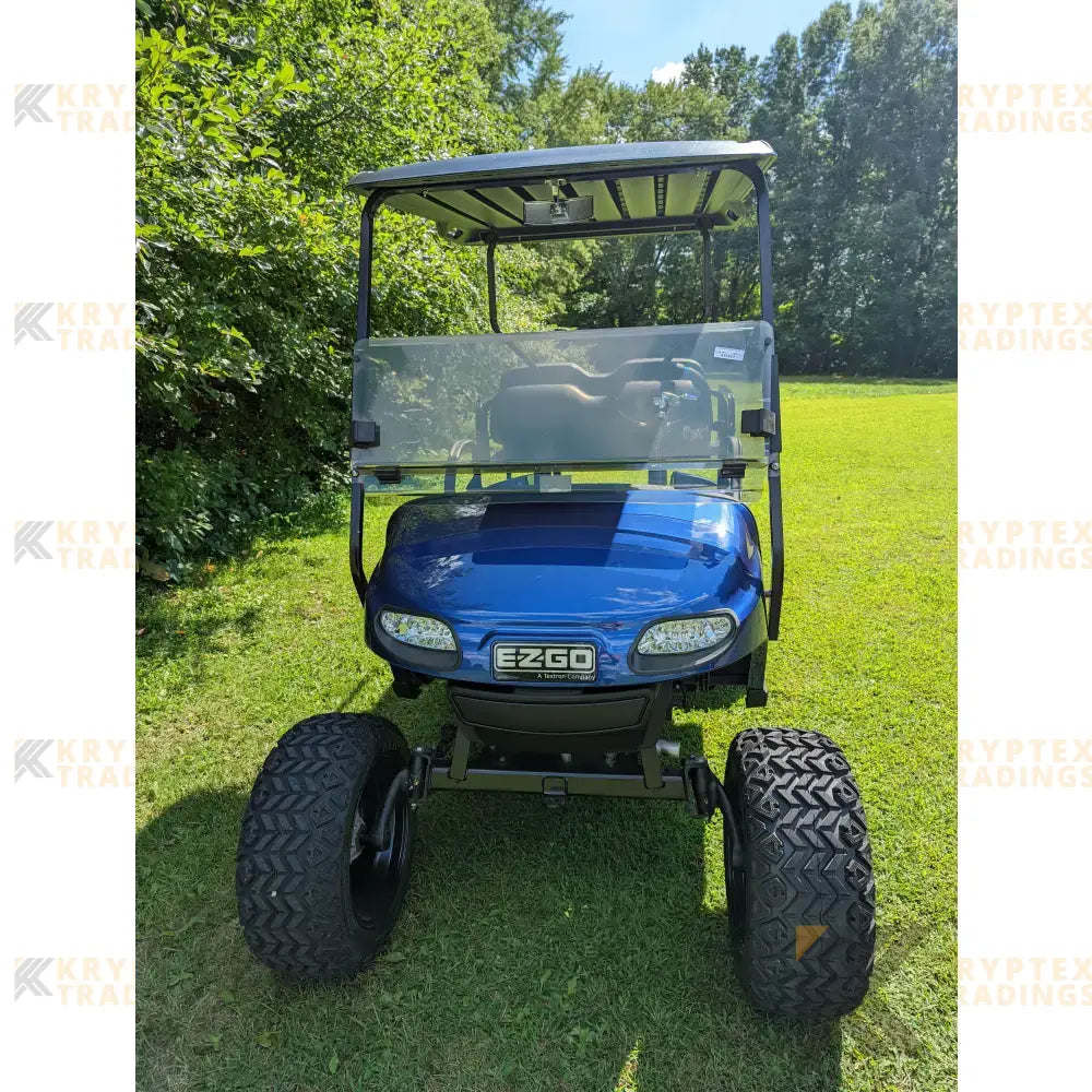 E-Z-GO TXT Elite - Blue Kryptex Golf Carts