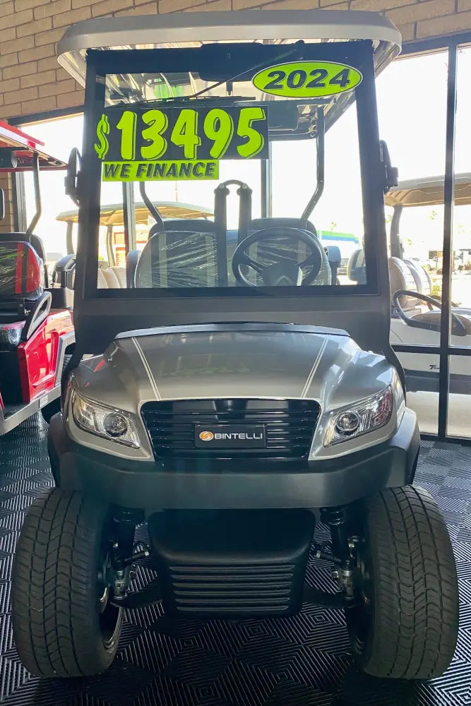 2025 Bintelli Beyond LITE 4 Passenger Golf Cart in Titanium w/ New 105ah Lithium Battery