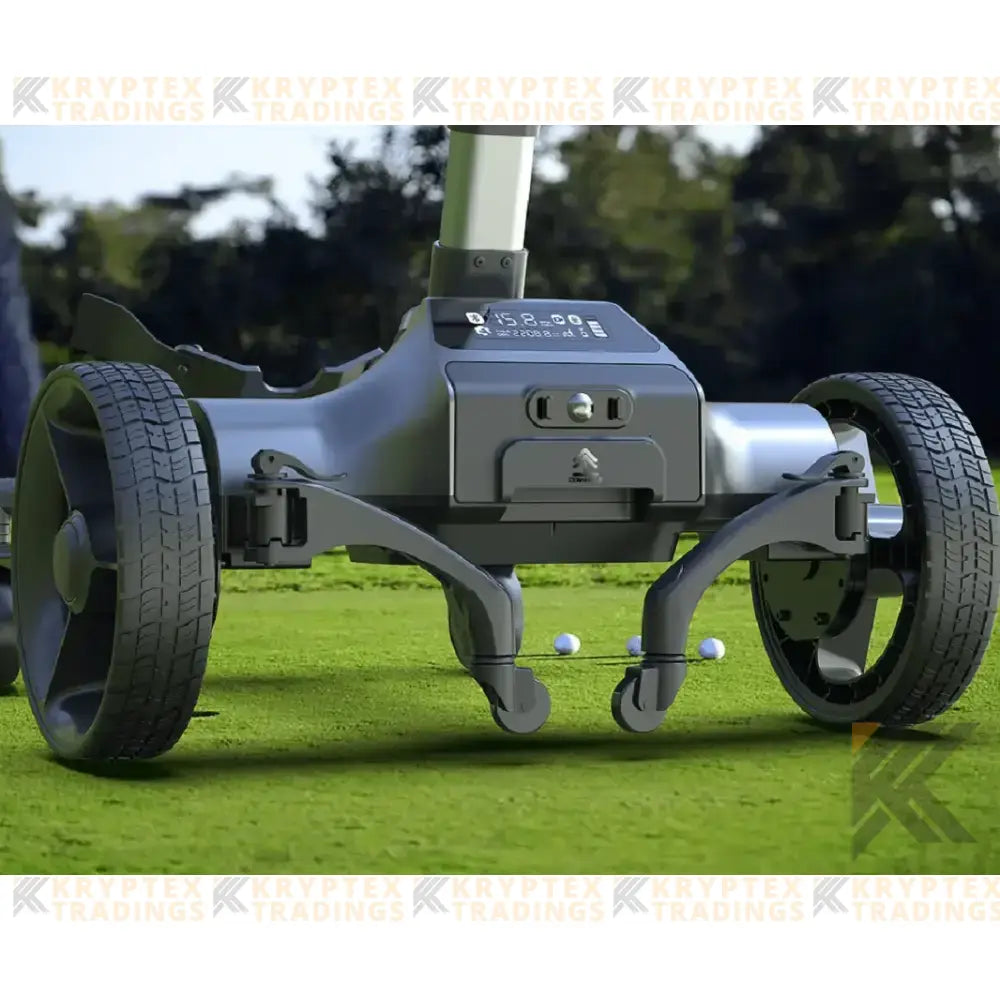 6 Wheels Smart Golf Carts Automatically Follow You Kryptex Golf Carts