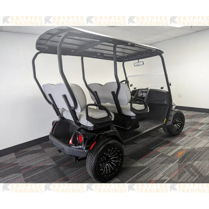 EZGO Black golf cart - Gray Seats Kryptex Golf Carts