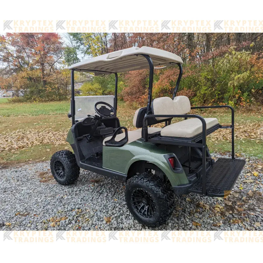 EZGO RXV Olive golf cart Kryptex Golf Carts