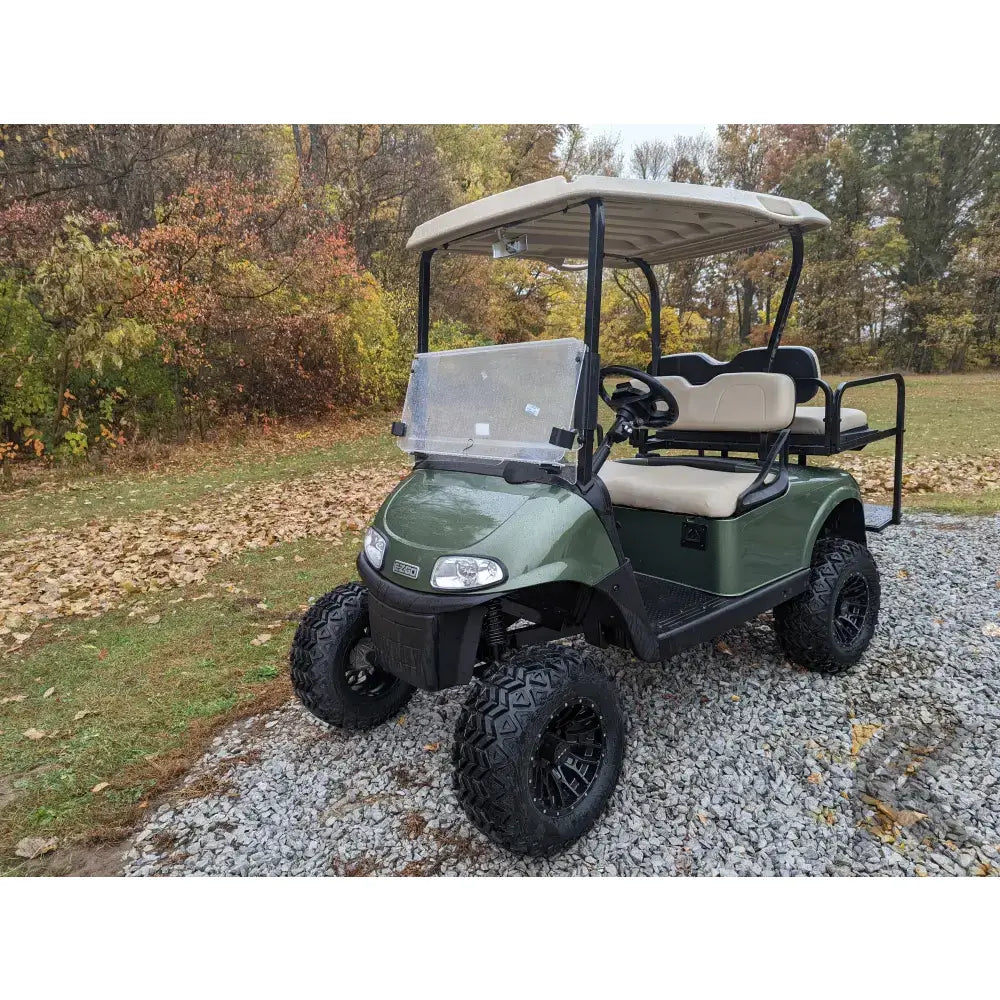 EZGO RXV Olive golf cart Kryptex Golf Carts