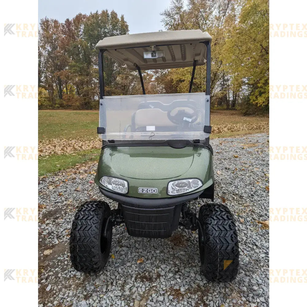 EZGO RXV Olive golf cart Kryptex Golf Carts