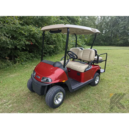EZGO RXV Red golf cart Kryptex Golf Carts