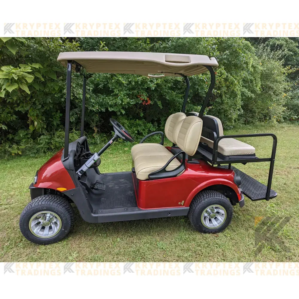 EZGO RXV Red golf cart Kryptex Golf Carts
