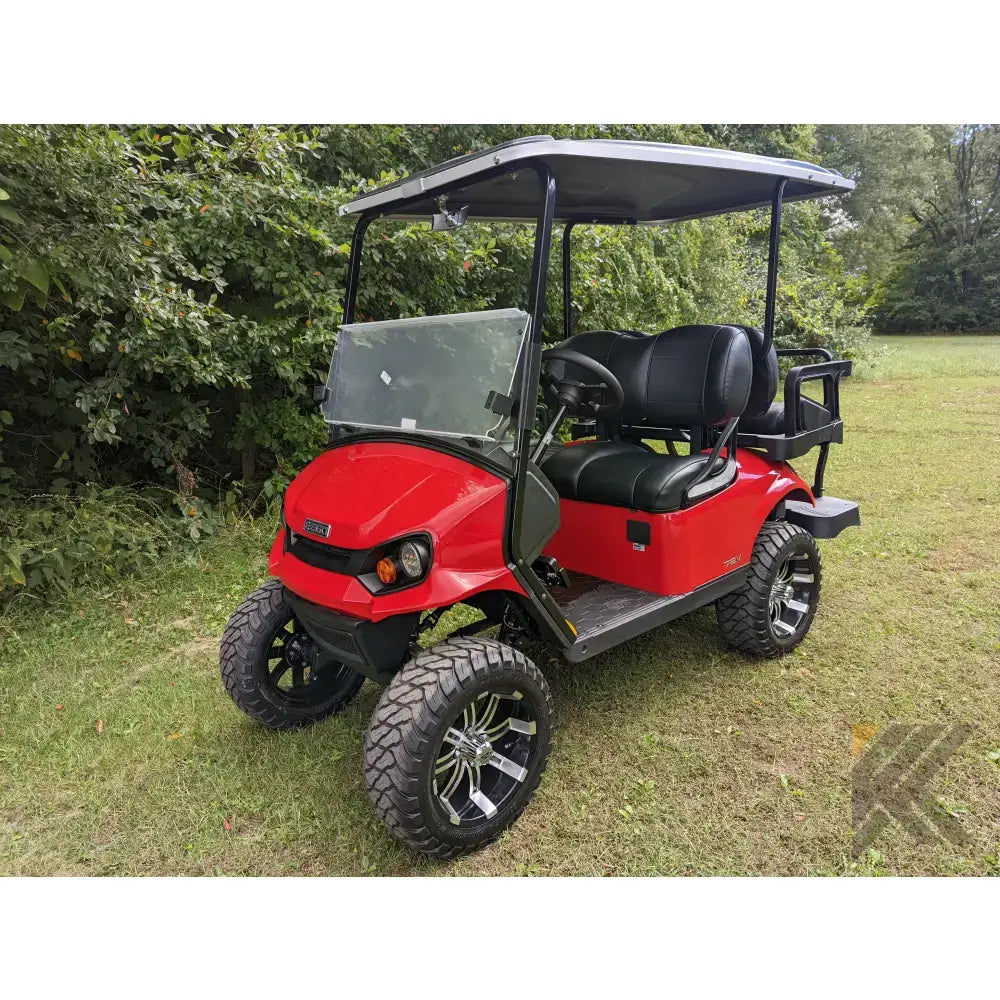 EZGO S2 Red golf cart Kryptex Golf Carts