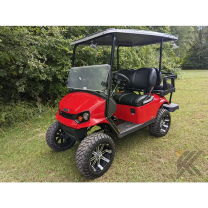 EZGO S2 Red golf cart Kryptex Golf Carts