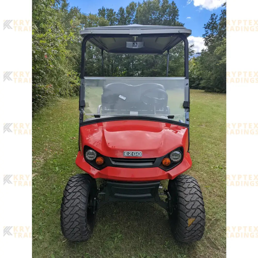 EZGO S2 Red golf cart Kryptex Golf Carts