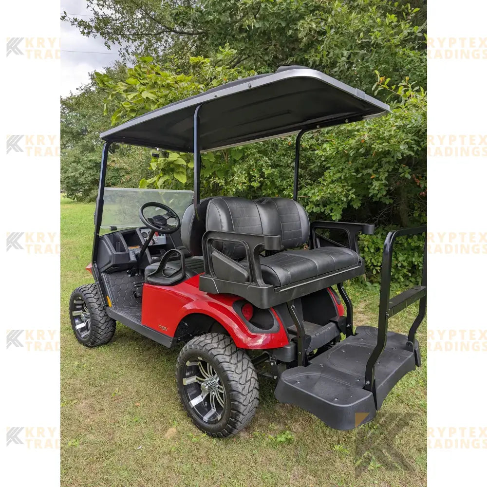 EZGO S2 Red golf cart Kryptex Golf Carts