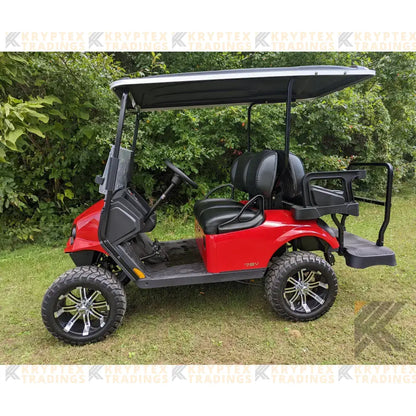 EZGO S2 Red golf cart Kryptex Golf Carts