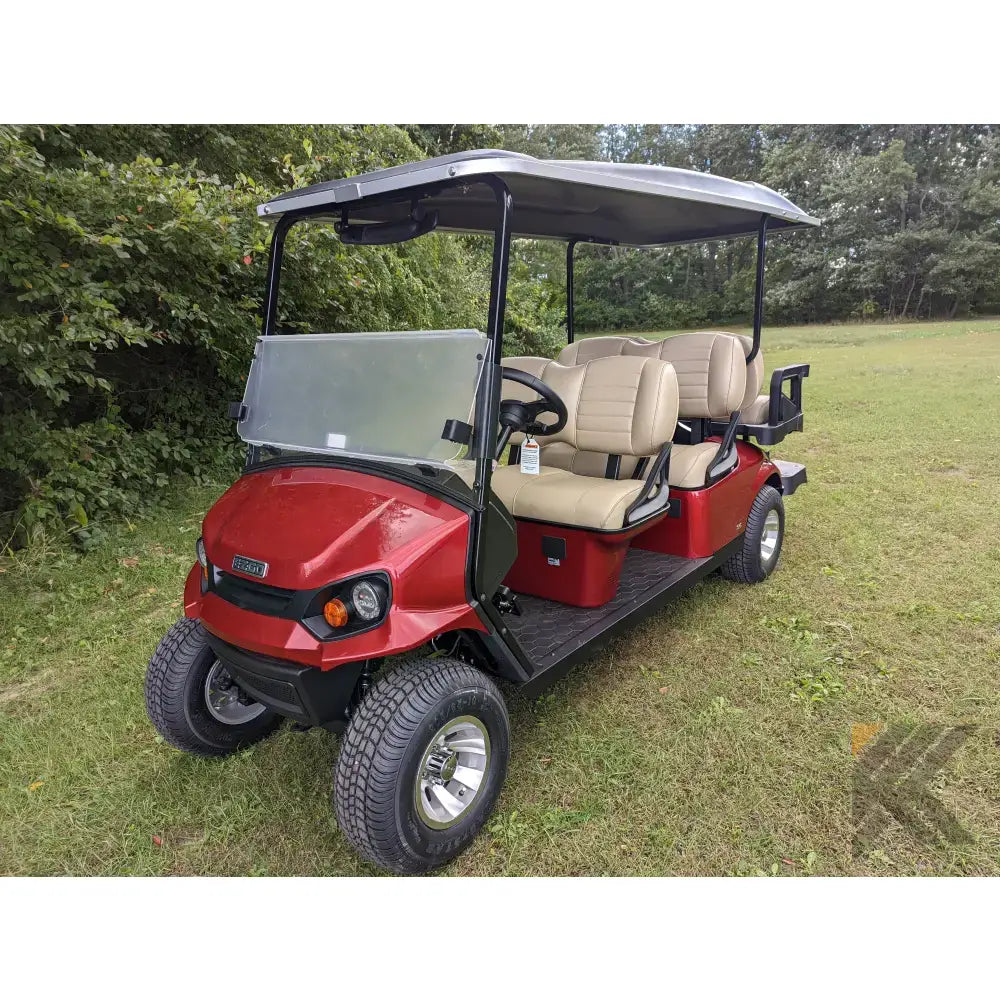 EZGO S6 Gas Red golf cart Kryptex Golf Carts