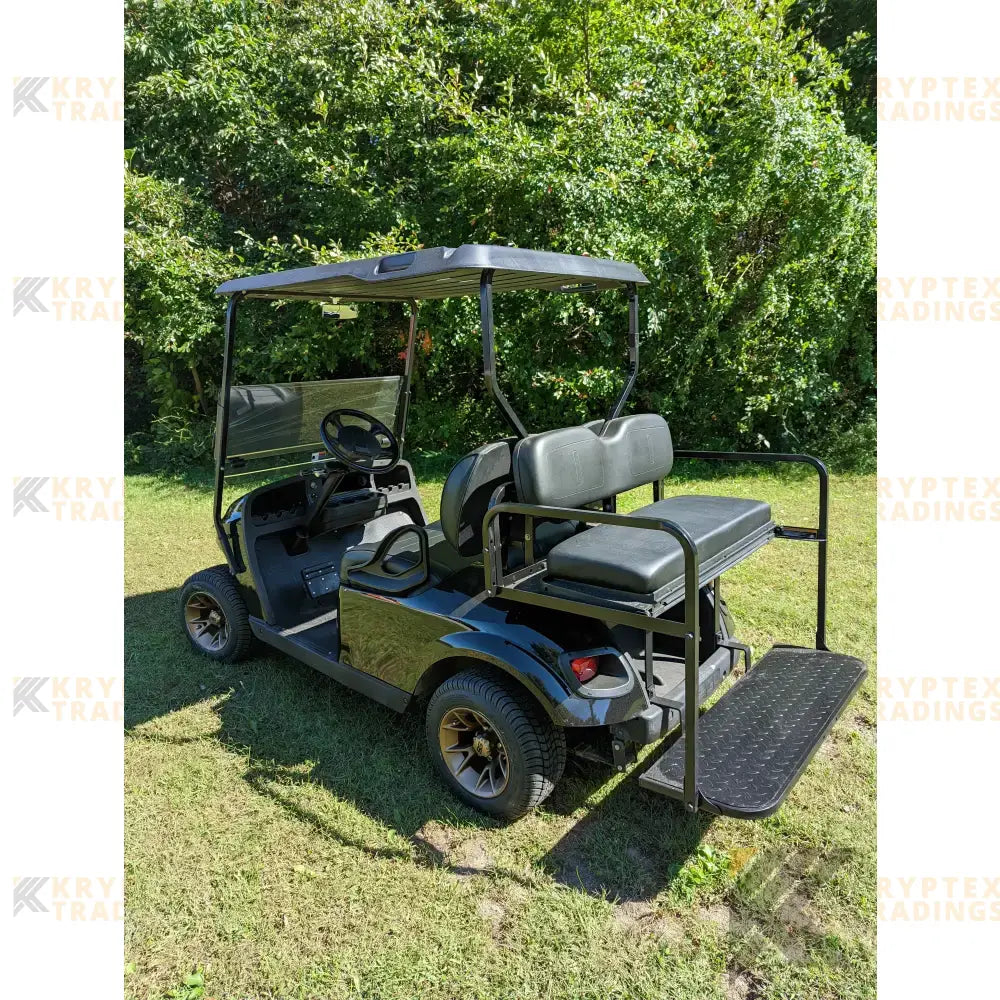 EZGO TXT Black golf cart Kryptex Golf Carts