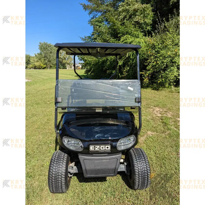 EZGO TXT Black golf cart Kryptex Golf Carts