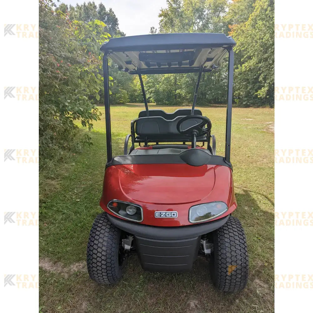 EZGO Valor Red golf cart Kryptex Golf Carts